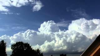 Multiple Cumulonimbus Cells Time Lapse [upl. by Esdnyl]