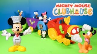 Unboxing the Mickey Mouse Wobble Bobble Choo Choo Train Toy [upl. by Ateuqal]