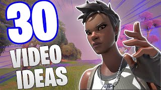 30 BEST Fortnite Video Ideas That Will Grow Your Channel in Chapter 5 [upl. by Britteny145]