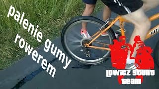 palenie gumy rowerem  LowiczStuntTeam [upl. by Anatol]