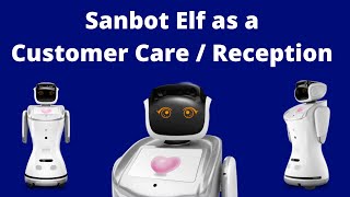 Sanbot Elf as a Customer Care  Reception [upl. by Malonis201]