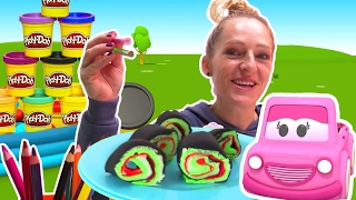 Sushi aus Playdoh Knete Lehrreiche Videos auf Deutsch [upl. by Vokay]