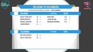 Western Cricket Zone  FINAL  Round 1  Gulgong v Gilgandra [upl. by Lissner]