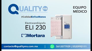 Electrocardiógrafo ELI 230 de MORTARA [upl. by Nnawtna325]