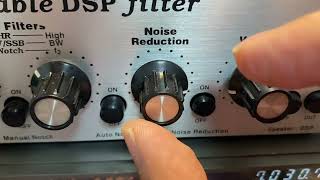 MFJ784B Tunable DSP filter with KENWOOD TS140normal filter [upl. by Rieger]