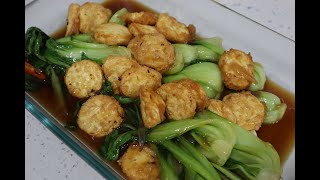 Resepi Sayur Pakcoy Sos Tiram Bersama Tahu Telur [upl. by Afirahs]