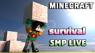 GUYS NEW SMP AGAYA HAI😍  Minecraft Survival smp Live [upl. by Lyrak]