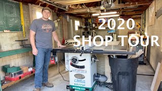 2020 Small OneCar Garage Woodshop Tour [upl. by Aihsenet]