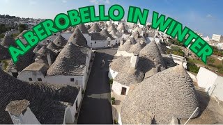 VISIT THE AMAZING TOWN OF ALBEROBELLO IN WINTER TIME [upl. by Eelarol]