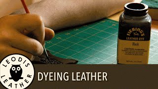 Information About Dyeing Leather [upl. by Benildas]