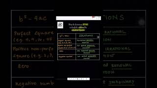 Using the Discriminant to Classify the Solutions of Quadratic Equation quadraticequations [upl. by Hawthorn]