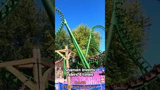 Shaman Italys FIRST Looping Coaster Coaster of the Day 54 [upl. by Ateekahs]