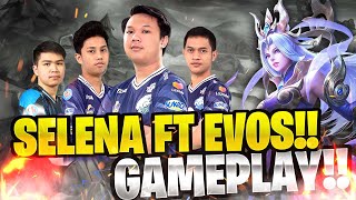 SELENA FULL GAMEPLAY GENDONG ANAK EVOS AUTO MVP [upl. by Mairhpe]