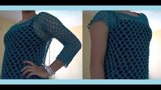 Blusa Manga Larga a Crochet [upl. by Brietta]