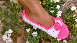 👉👉PANTUFLAS TEJIDAS A CROCHET PASO A PASO [upl. by Barstow]