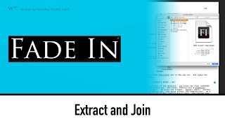 How to extract and join Script pages in FADE IN [upl. by Ettessil821]