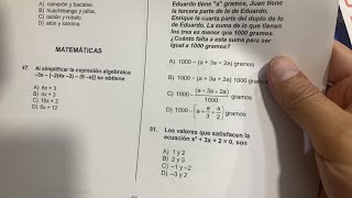 🎁 Ejercicios de Matemáticas para tu Examen de Admisión a la UNAM 2023 Área 1 [upl. by Nodnarb662]