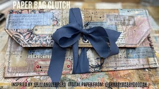 shabbydabbydoodah LilianGuerrero Clutch ❤️ Paper Bag Clutch Papiertüten Tasche BOLLENHUT ART [upl. by Alford]