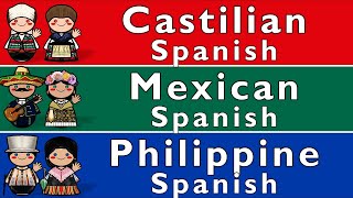 CASTILIAN MEXICAN PHILIPPINE SPANISH [upl. by Aramahs]