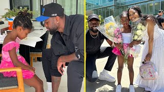 Gabrielle Union Daughter Kaavia Surprised Her Dad Dwyane Wade On Fathers Day [upl. by Griffie238]