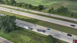 Tanker Rollover Tyrone Township 91923 [upl. by Necila451]