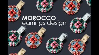 Morocco beaded earrings free tutorial [upl. by Remas421]