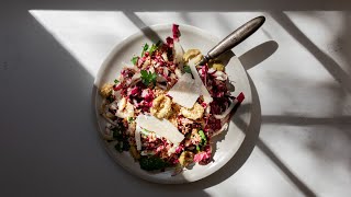 Radicchio Salad with Lemon Parmesan Dressing [upl. by Lenno862]