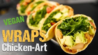 WRAPS vegan nach CHICKENART  auf jeder Party der Kracher [upl. by Dodwell18]