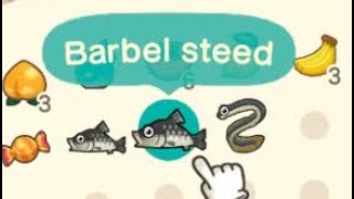 New fish in ACNH  Eel and Barbel Steed return Modded [upl. by Eirrak]