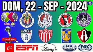 ⚽🔥LIGA FEMENIL MX  DOMINGO 22 SEPTIEMBRE 2024🔥 [upl. by Asquith]