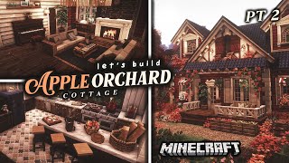 ˚ Lets Build Apple Orchard Cottage Pt 2 🍎🍂┊Aesthetic Minecraft with Cocricot Miniaturia Mods [upl. by Legyn]