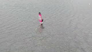 Windfoiling on Narrabeen Lake from a drone 2 [upl. by Terzas]