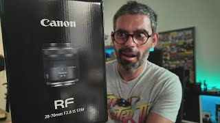 Canon RF 2870 F28 IS STM  Unboxing Live 🔴 [upl. by Novled416]