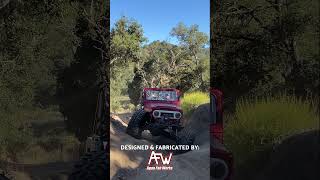 FJ40 Troopy Rock Crawler with Aqualu Industries Aluminum Tub ORI Struts and 43quot Super Swampers [upl. by Quillan917]