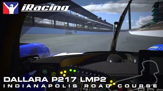 iRacing Hotlaps  Dallara P217 LMP2  Indianapolis Road Course [upl. by Im]