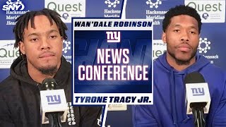 Wan’Dale Robinson and Tyrone Tracy Jr are optimistic things will change for Giants  SNY [upl. by Llerrat953]