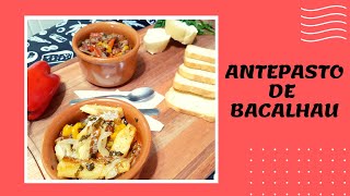 RECEITA DE ENTRADA ANTEPASTO DE BACALHAU FÁCIL E DELICIOSO [upl. by Goodhen]