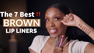 The 7 Best Brown Lip Liners  Drugstore and High End Options💋 [upl. by Sainana]