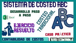 Sistema de costeo ABC y Tradicional  Caso práctico 🔴✅ [upl. by Shirline]