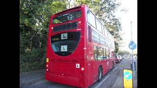 Enviro 400 Trident Metroline TE906 LK58CNX Driver Trainer Seen at Cockfosters Road A111 [upl. by Romie]