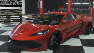 GTA 5  DLC Vehicle Customization  Invetero D10 Corvette C8 and Review [upl. by Lauer]