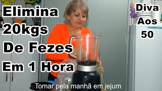 Eliminar 20 kilos de Fezes em 1 hora acaba com EstÃ´mago Alto Barriga Grande em 1 hora Diva aos 50 [upl. by Vasileior]