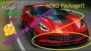 DIFFERENCES in AERO OPTIONS from GM on the C7 CORVETTE Z06 [upl. by Annaiv622]