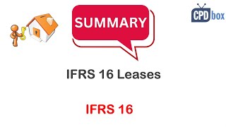 IFRS 16 Leases summary  applies in 2024 [upl. by Sirroned]