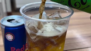 Red bull and Lime Coke  shorts coveniencestore mixdrinks asmr [upl. by Ryon]