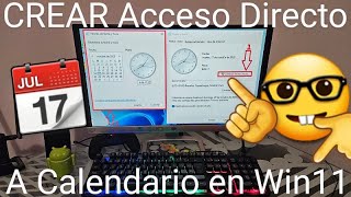 🚀🕔📆 Como CREAR un ACCESO DIRECTO a la HORA y CALENDARIO en WINDOWS 11 FÁCIL y RÁPIDO [upl. by Michel]