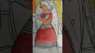 Madhubani paintings madhubanipainting [upl. by Litt]