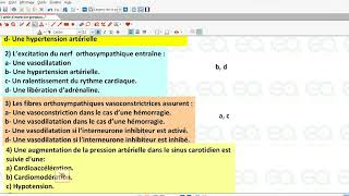 SVT  la régulation nerveuse de la pression artérielle  QCM [upl. by Arata]