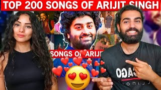 🇮🇳 I KNOW A LOT 😍 Top 200 Nostalgic Songs Of Arijit Singh 20112024  foreigners reaction [upl. by Acinat]