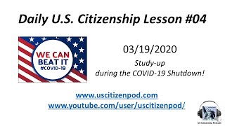 Daily USCitizenship Lessons 04 [upl. by Aisyat588]